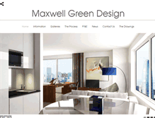 Tablet Screenshot of maxwellgreendesign.com